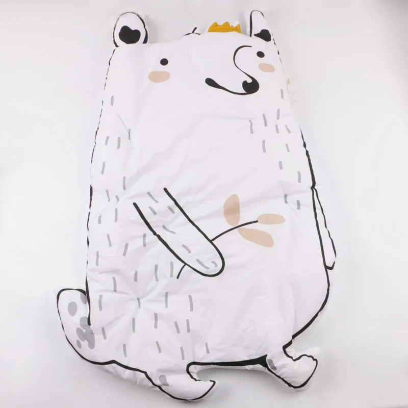 Детский игровой коврик с изображением кролика, енота, игровой коврик KAMIMI, детский коврик для ползания, детское постельное белье, одеяло для коляски, декоративный Детский ковер g30 - Цвет: bear