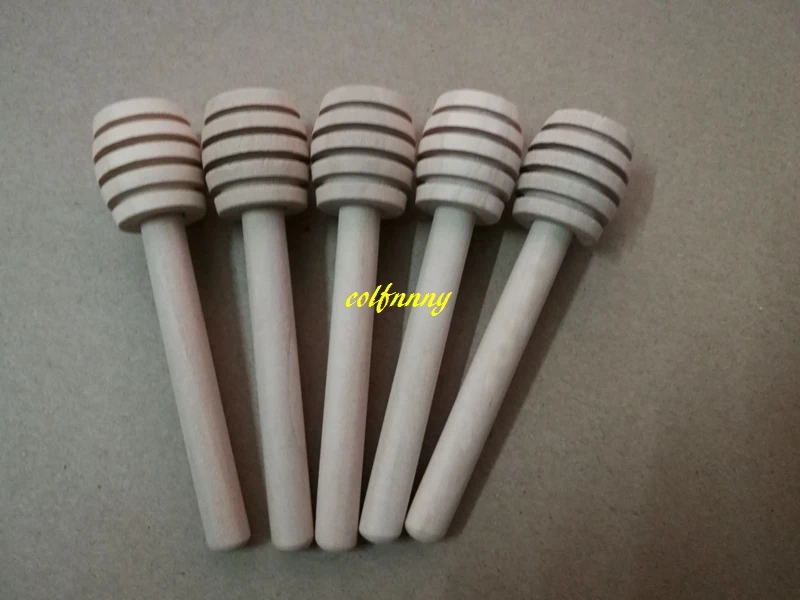 

100pcs/lot Free Shipping 8cm 10cm 14cm Mini Wooden Honey Stick Wood Honey Dipper Party Supply