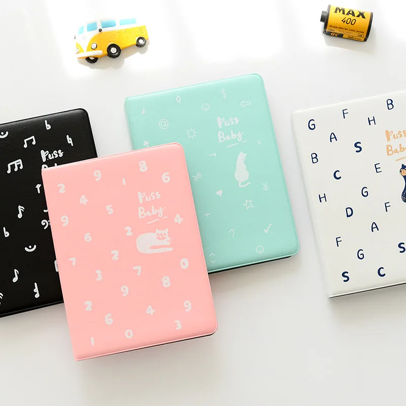 

36 Pockets Cute Cat Photo Album Holder Candy Color Album for 6 Inch Mini Instax & Name Card Photo Album