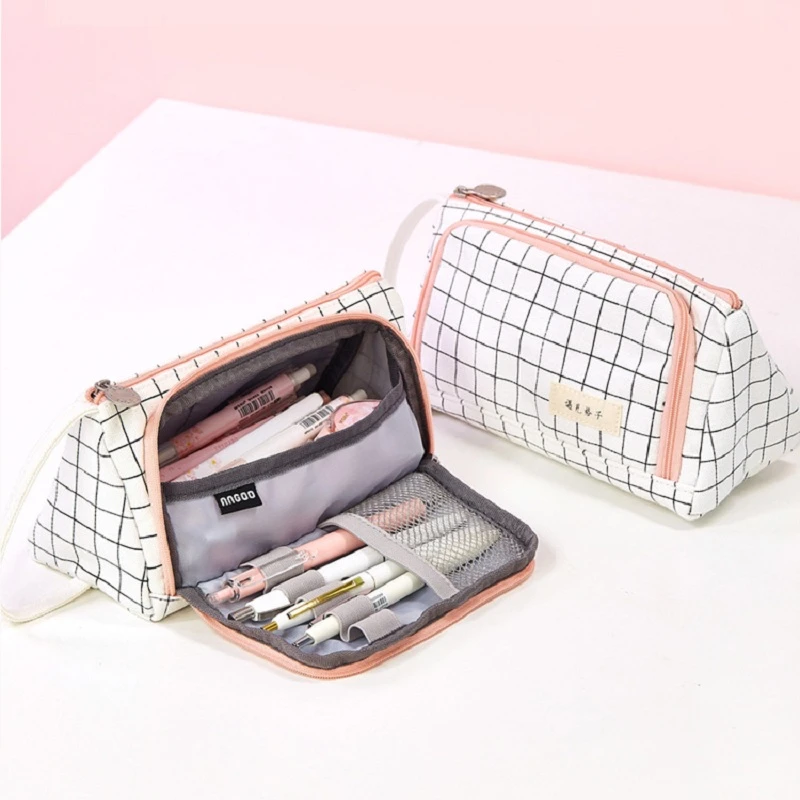 Pencil Case Stationery Bag Pen Holder School Supplies Office 