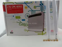 Free shipping+A pair of B593 External Antenna+4G LTE 100Mbps Huawei B593 LTE Mobile WiFi Router with 4LAN Port