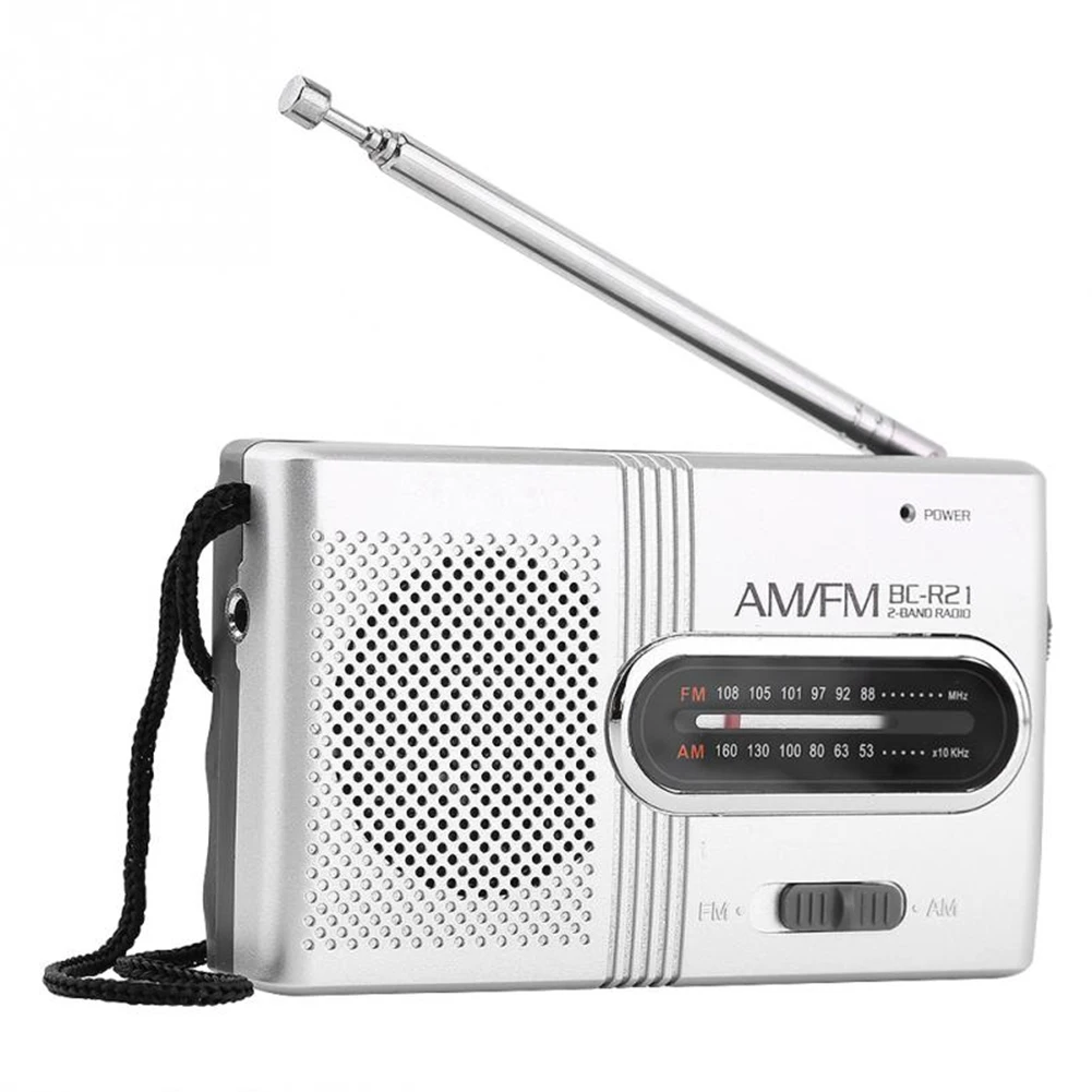 Двухдиапазонная телескопическая антенна стерео портативный музыкальный плеер радио динамик AM FM открытый мини