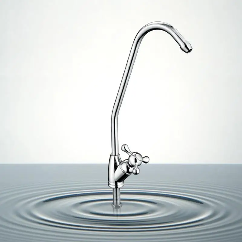 Zinc Alloy Finish Water Filter Faucet Rotary Handle Drinking Water Tap