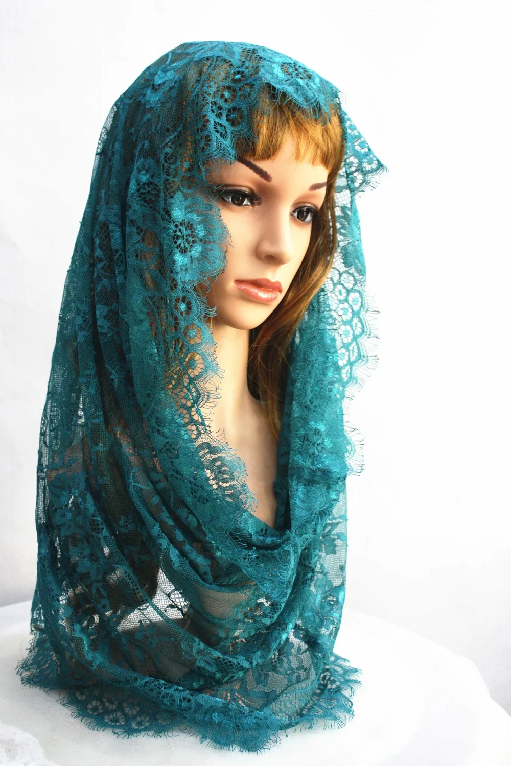 Catholic Head Scarf women Kerchief Chapel lace Church Veil Wedding