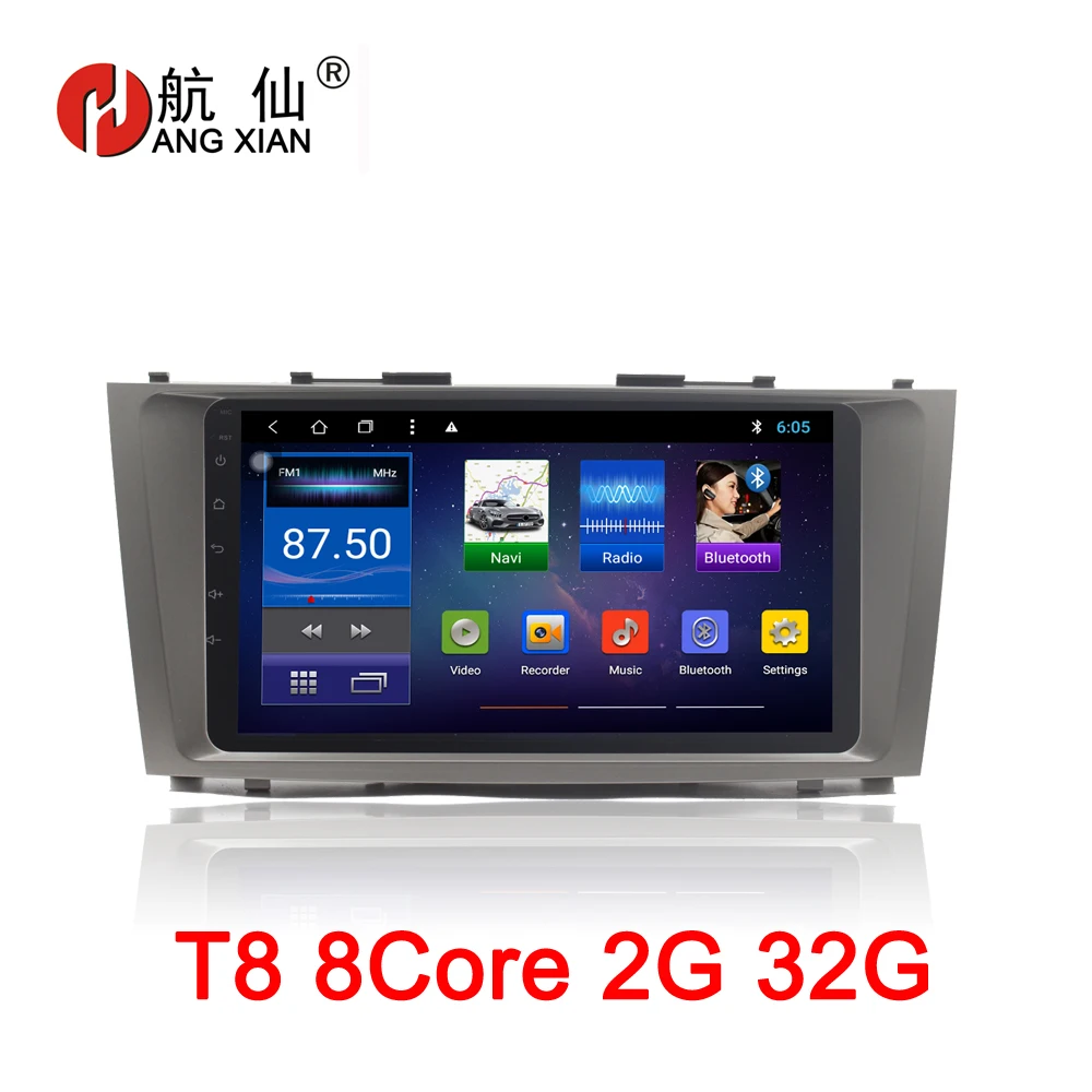 

9 inch Android 8.1 Octa 8 Core 2G RAM 32G ROM Car DVD Player for Toyota Camry AURION V40 2006-2011 Car Radio GPS Navi BT Wifi
