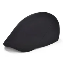 VOBOOM algodón hombres mujeres negro plano Cap Driver Retro Vintage suave Boina Casual Baker Newsboy gorras Cabbie sombrero 312