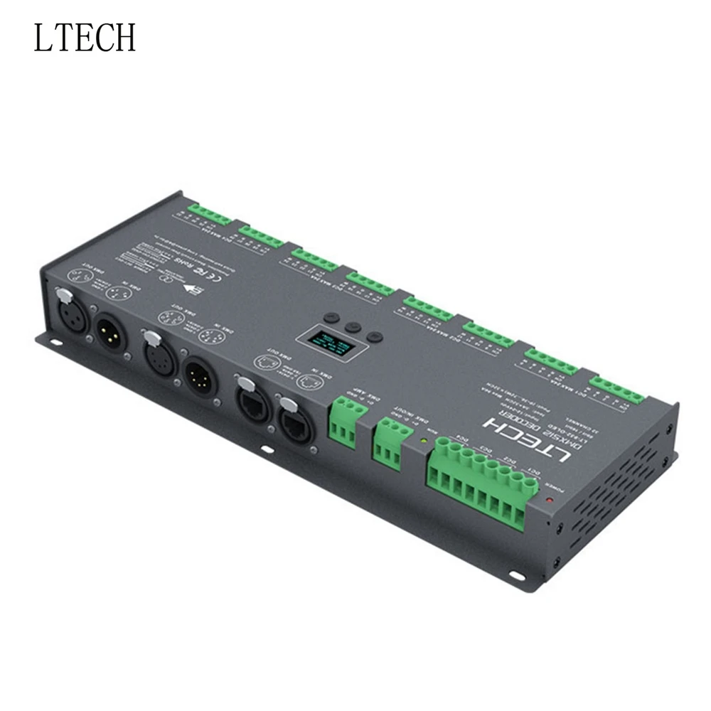 LTECH 24CH контроллер dmx LT-924-O светодиодный 24 канала декодера DC12-24V Вход 3A * Выход