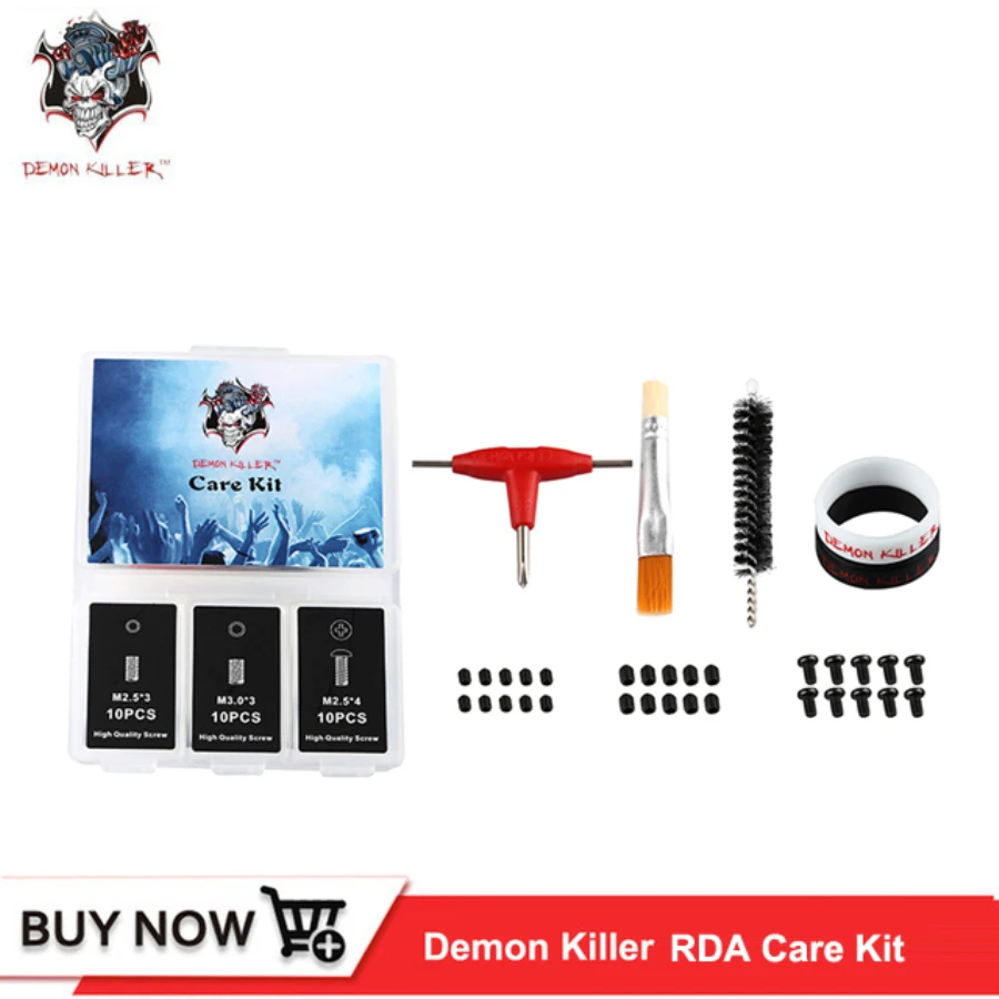 Оригинальный демон убийца RDA Vape Care Kit винты Allen кольцо для ключей чистящие средства Vape полосы для RDA RTA RDTA распылитель Vape испаритель