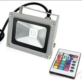 

10W RGB flood light, with IR remote controller,AC100-240V input