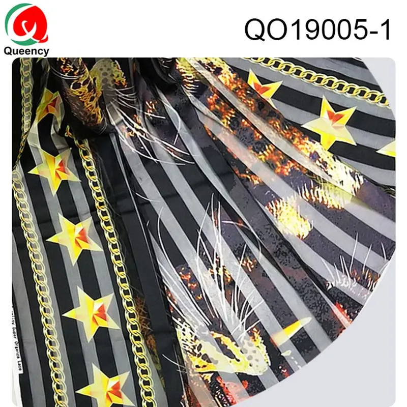

Free shipping-Queency African Wax Ribbon Ankara Aahna style With Organza Ribbon Design QO19005-8