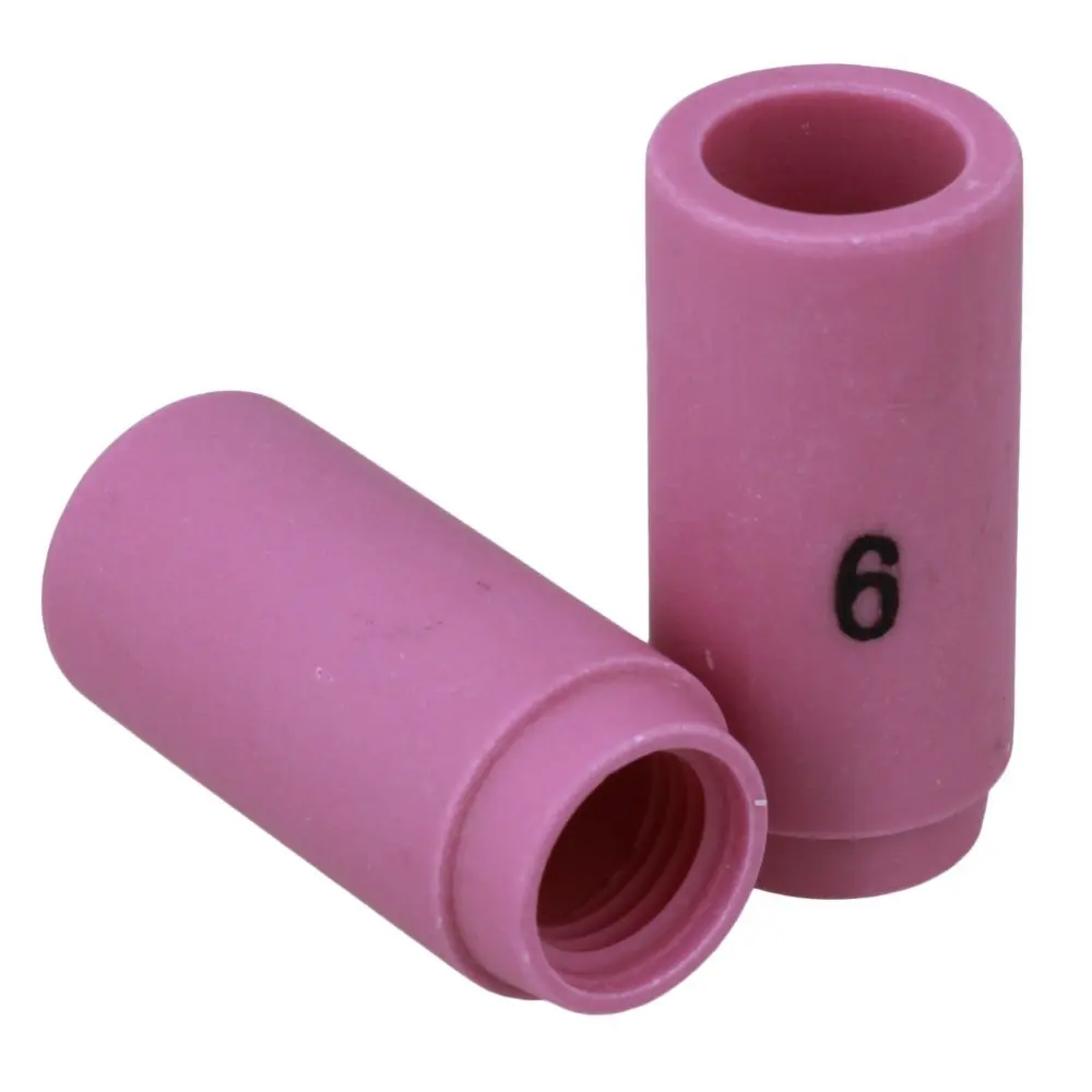 Riverweld Kit 6 Ugelli In Alumina Per Torcia TIG - Formati Assortiti 13N08-13N13, Compatibili Con WP 9/20/24/25 - 4