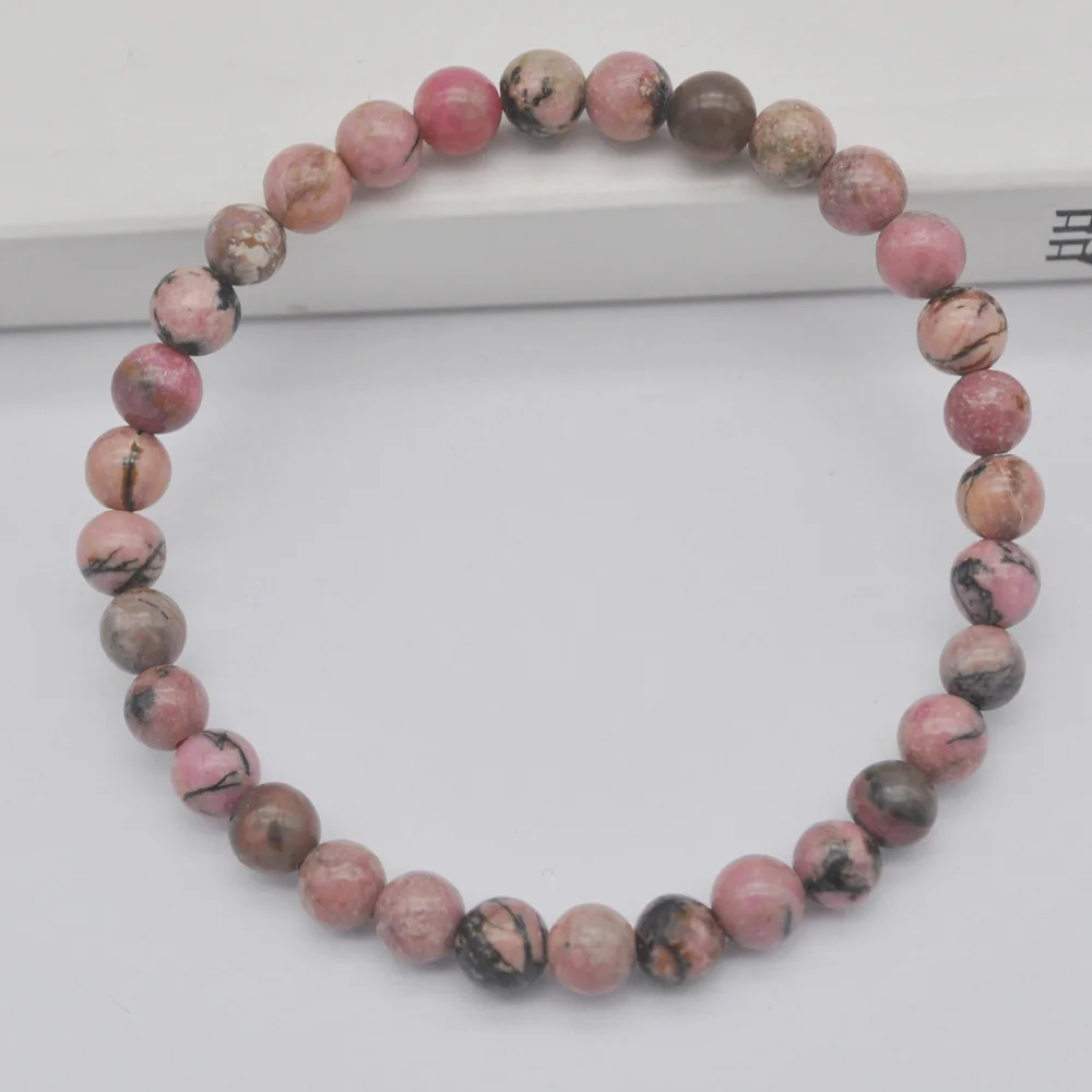 Nouveau 8 mm Naturelle Agate Gemstone Round Beads Stretch Bracelet Bijoux 7.5/"