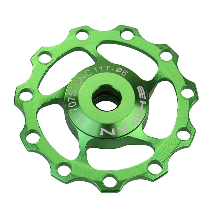 EKFan 11T Алюминиевый сплав MTB велосипедный задний переключатель шкив Jockey колесо дорожный велосипед направляющий ролик холостой части Аксессуары для велоспорта
