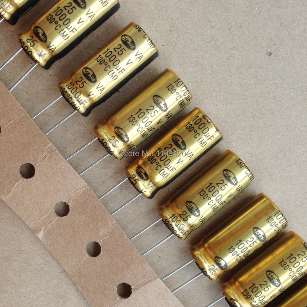5 X SAMWHA VA 1000uF25V 1000uF 25V ELECTROLYTIC CAPACITOR 130 High