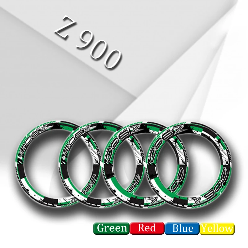

4 X Thick Edge Outer Rim Sticker Stripe Wheel reflective decals Fit KAWASAK Z900