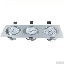 9 Вт Светодиодный светильник AC85-265V 900lm Светодиодный точечный энергосберегающий встраиваемый потолочный светильник с регулируемой яркостью светодиодный потолочный светильник