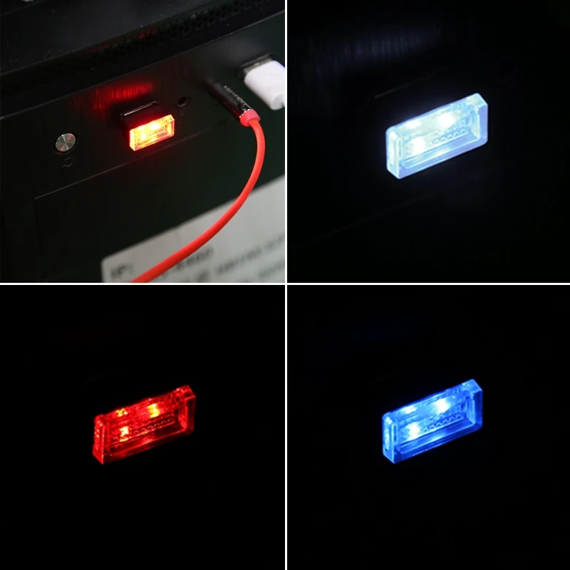 Deek Robot автомобильные атмосферные огни Светодиодный Мини USB прикуриватель