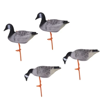 

Set Of 4 Portable XPE Full Body Goose Hunting Decoys Lawn Yard Decor Hunter Gears for Greenhand