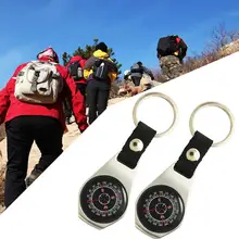 Портативный Открытый Кемпинг Пешие прогулки путешествия металлический навигационный компас с брелоком