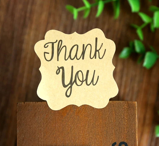 

600 pcs/lot Thank you letter pattern packaging label Adhesive Sticker(tt-3697)