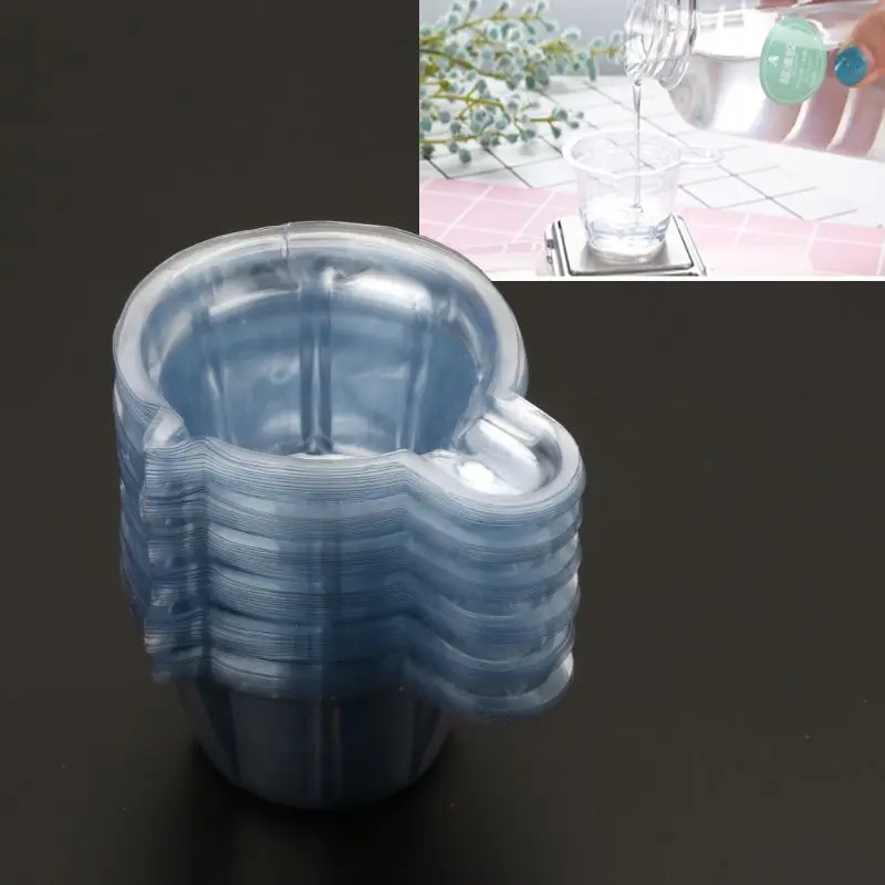 50 шт. 40 мл пластиковые одноразовые чашки диспенсер DIY Эпоксидной Создание украшений из каучука инструмент