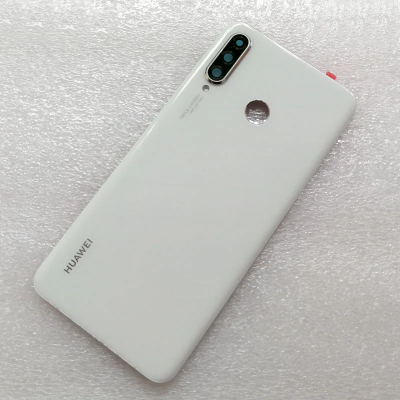 Новая Оригинальная задняя крышка из закаленного стекла для huawei P30 Lite/Nova 4E, запасные части, задняя крышка для батареи, корпус+ рамка для камеры