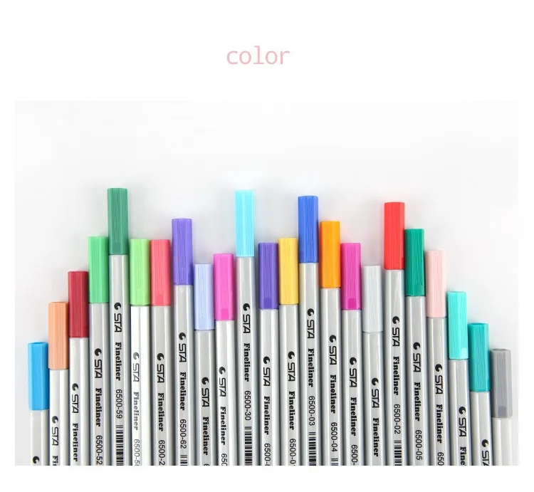 26 цветов, набор карандашей, 0,4 мм, Тонкое Перо, цветное Рисование маркером, манга, архитектурные гелевые ручки, канцелярские принадлежности, школьные принадлежности, f202
