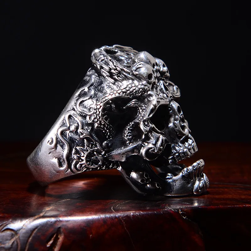 Винтажные кольца в стиле панк-рок с кристаллами в виде головы льва для мужчин в стиле хип-хоп, золото/белое золото, полые кольца из сплава, роскошные рыцарские украшения