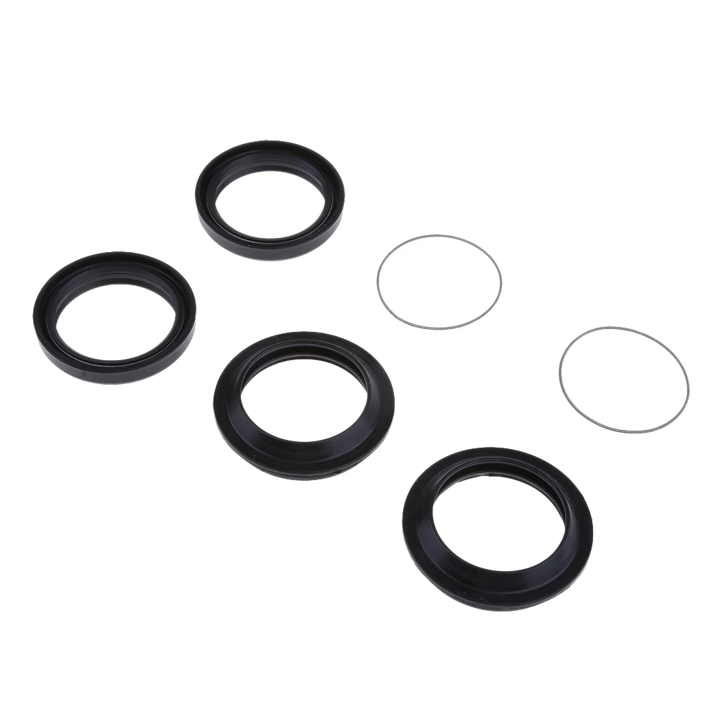 Rubber Front Fork Oil Seal and Dust Seal Set Auto Replacement Parts Fit for Yamaha XJR400 41x53x8mm 