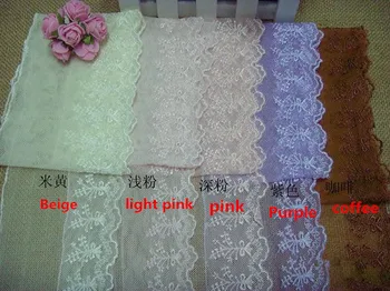 

african cord lace 30yards/lot,5colors exquisite floral embroidery tulle lace trimming hair bow DIY crafting accessory