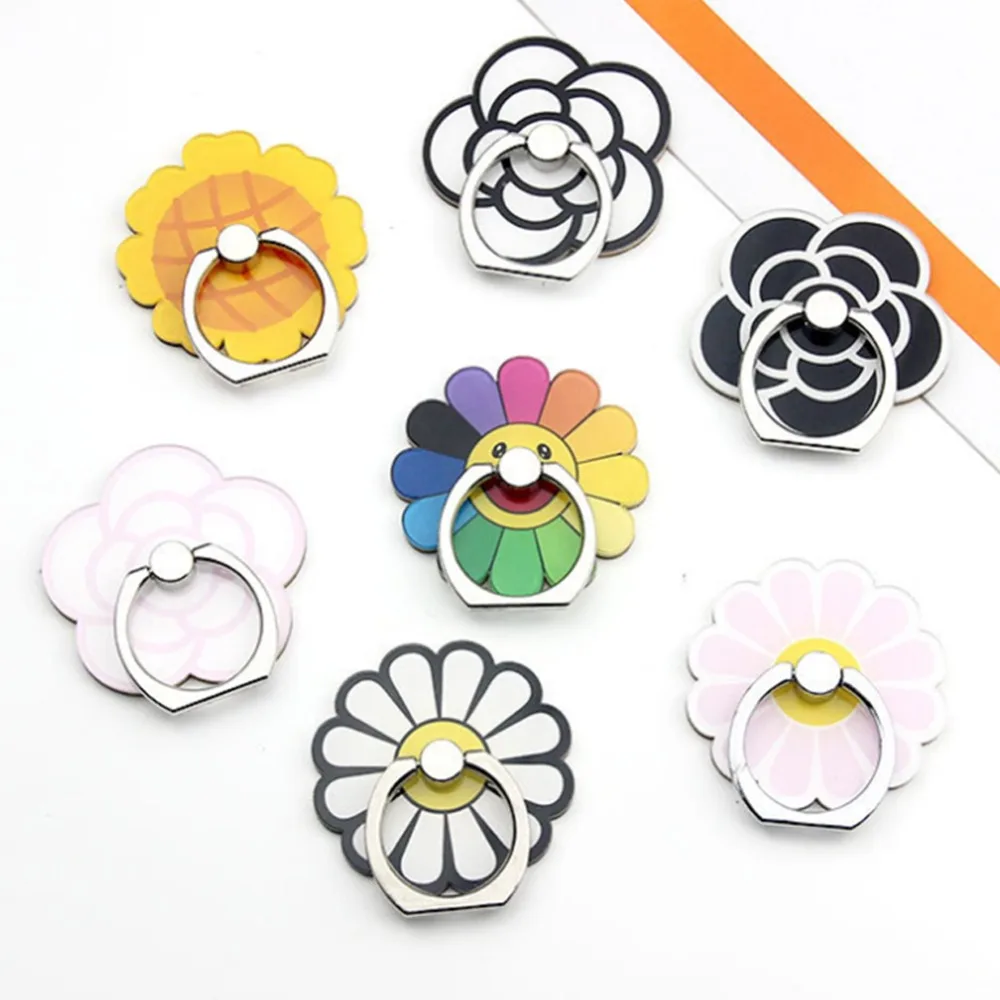 Подсолнух Роза кольцо на палец подставка для смартфона держатель телефона