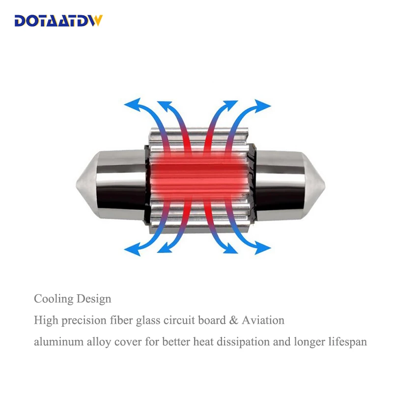 Dotaatdw 1x Автомобильные светодиодные ошибок 36 мм C5W 5630 SMD светодиодные лампы 12 V номерной знак света для BMW E39 E36 E46 E90 E60 E30 E53 E70