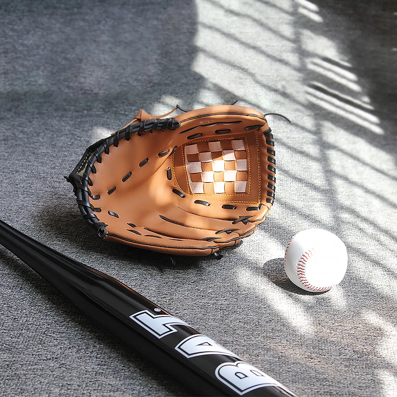 Baseball Gloves New Portable Dark Brown Durable Men Softball Baseball