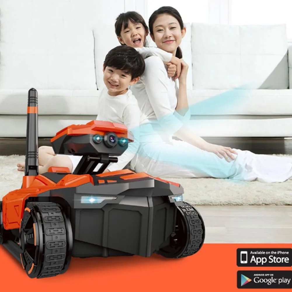 

ATTOP Remote Control Tank with HD Camera YD-211S2.4G Spy Tank RC Toy Phone Controlled Robot Tank Children's Toy