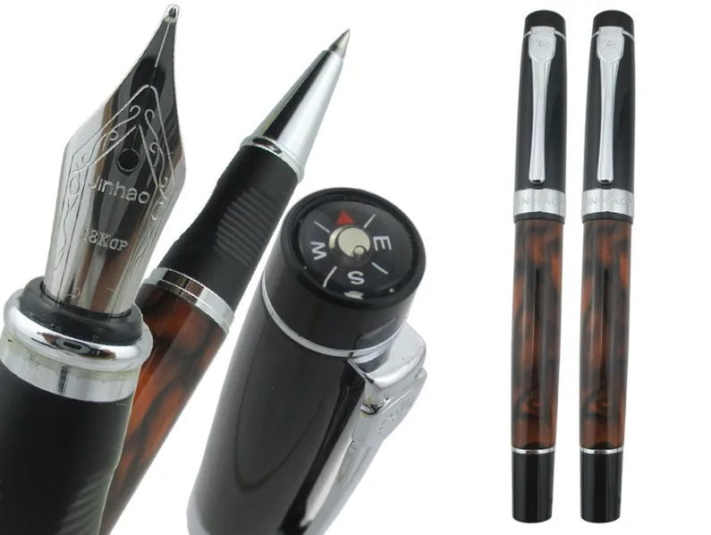 Compass fountain pen or RollerBall pen Burgundy color JINHAO 3009