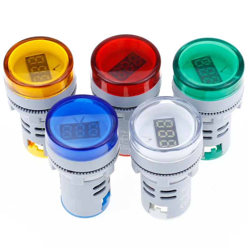 22mm LED Digital Display Gauge Volt Voltage Meter Indicator Signal Lamp Voltmeter Lights Tester Combo Measuring Range 60-500V AC 22mm LED Digital Display Gauge Volt Voltage Meter Indicator Signal Lamp Voltmeter Lights Tester Combo Measuring Range 60-500V AC
