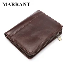 Men Casual Genuine Cowhide Leather Wallet Vintage Design Small Coin Purse Male Short Slim Zipper Bifold Wallet Card Photo Holder