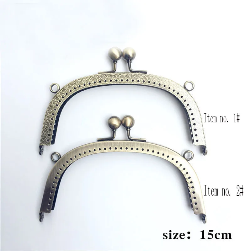 

15cm Purse Frame Clutch ,bronze finish ,2 Items supply