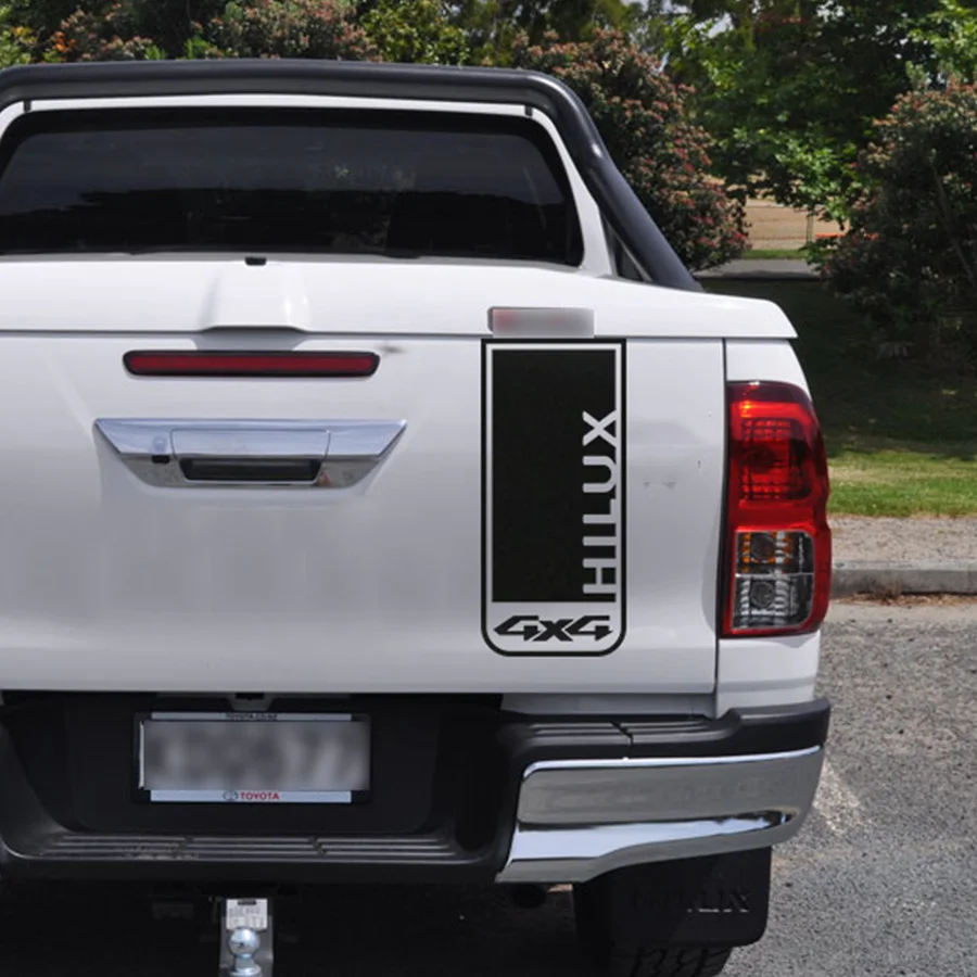 Графический виниловый 4X4 автомобильный стикер для задней двери TOYOTA HILUX revo или vigo