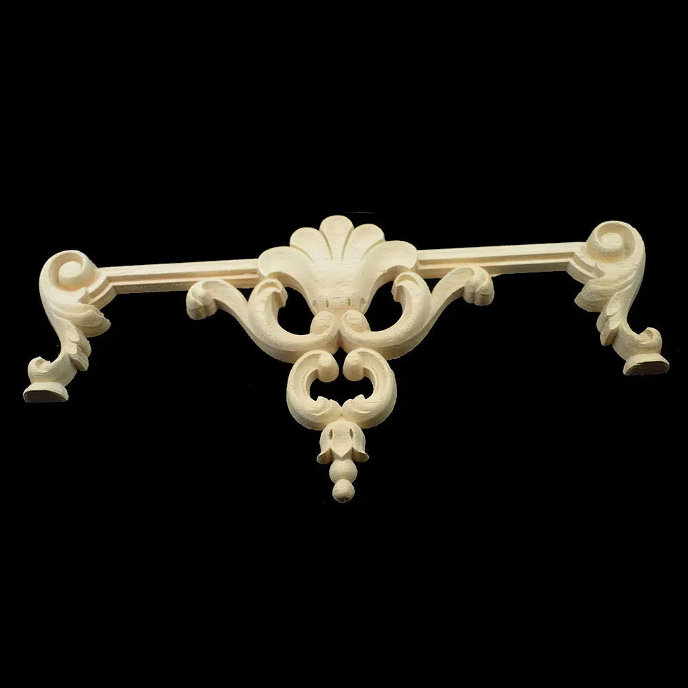 

Наклейки из дерева, резные Угловые Аппликации, украшения, миниатюрные наклейки, наклейка с резьбой по дереву, ретро старая мебель, аксессуары для украшения дома