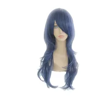 MCOSER 65 см 2" Длинные Синтетические волнистые коричневый микс синий цвет косплей парик Высокая температура волокна WIG-041A волос