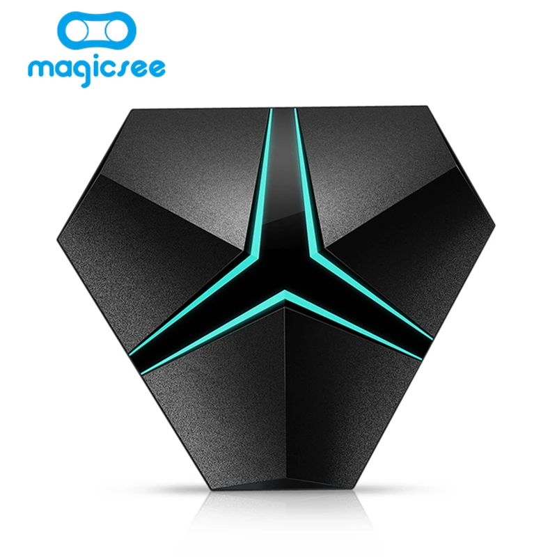

MAGICSEE Iron+ TV Box Media Player Octa Core Cortex-A53 Amlogic S912 Android 6.0 Dual-band WiFi HDMI 4K HD Video Smart TV Box