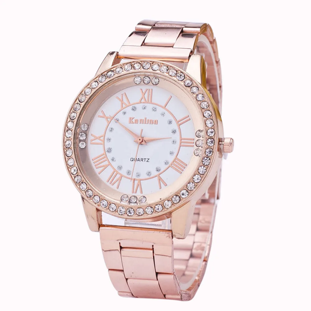 watches women bling fashion luxury watch Crystal Rhinestone Stainless