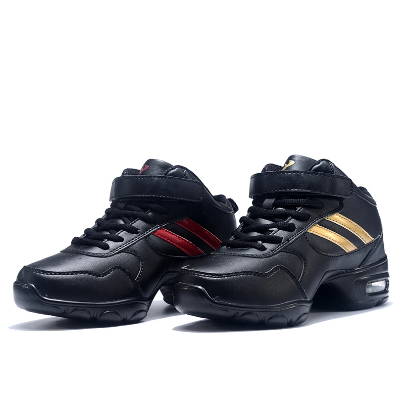 2018 New Dance Shoes Salsa Jazz Modern Ladies Shoes Leather Surface Soft Outsole Breath Woman Aerobics Sneakers Girls Shoes