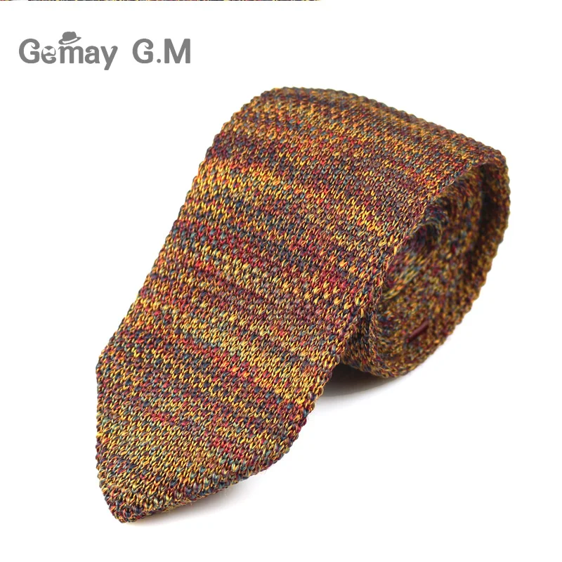 New Fashion Sharp Men's Tie Knitted Ties Mens Casual Striped Knit Necktie for Wedding Slim Skinny Woven Cravate Narrow Neckties|narrow