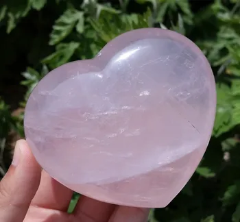

xd j00580 NATURAL Rose quartz crystal heart healing