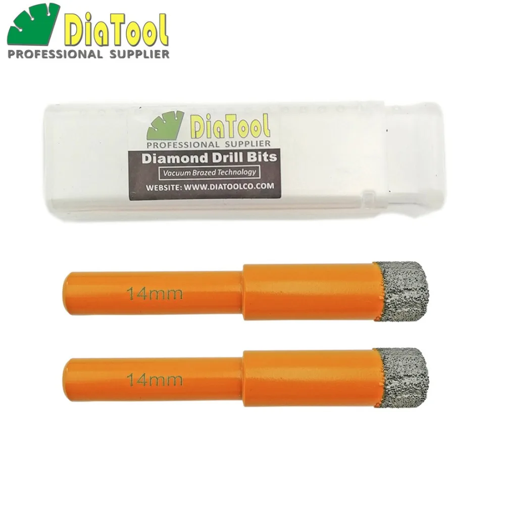 2pcs Vacuum brazed diamond drilling core bits for stone or tile, Diameter 10mm, Round Shank, professional quality, Drill bits