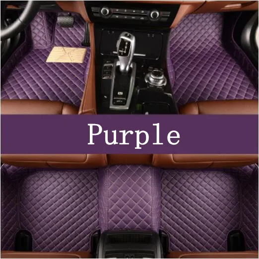 Новые автомобильные аксессуары Rav4, стильные индивидуальные коврики для ног, 3D роскошные кожаные автомобильные коврики, подходит для Toyota RAV4 - Название цвета: Purple