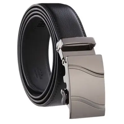 

New Arrival Brand Designer Leather Strap Male Belt Automatic Buckle Belts High Quality Geometric Buckle Automatic