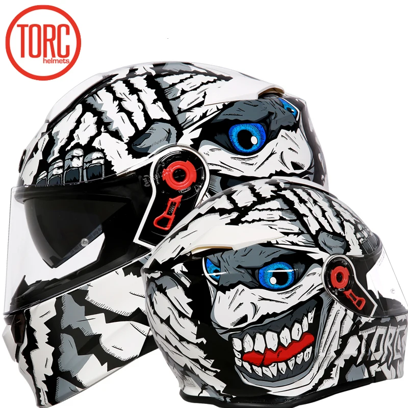 TORC moto rcycle шлем флип-ап шлем мото rbike moto rcross Полный лицевой шлем capacete cascos para moto ECE T271 гоночный шлем - Цвет: 6